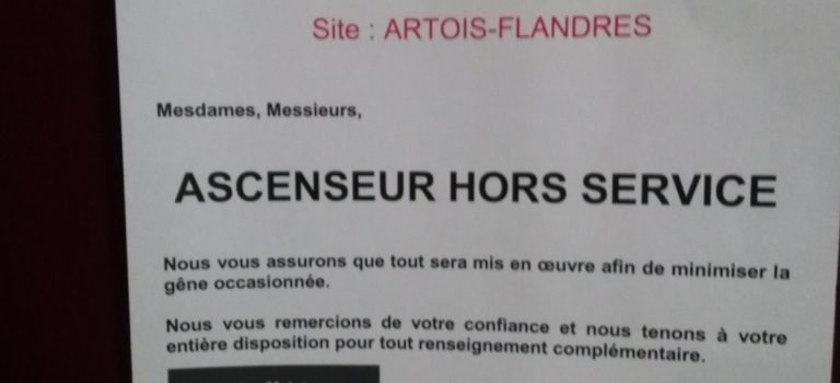 Ascenseur en panne [réparé]